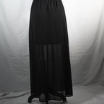 Xhilaration Black Chiffon Like Maxi Dress Adjustable AHS Coven Misty Stevie Nicks Style Photo 9