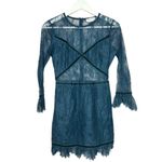 Lovers + Friends Shimmer Cutout Lace Mini Dress Holiday New Years XS Photo 4