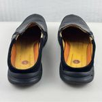 Clarks Clark’s Unstructured Black Leather Slip-On Loafers Women’s Size 10 Comfort Shoe Photo 4