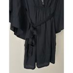 White House | Black Market Black Embellished Butterfly Sleeve Dress Size S Photo 8