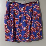 Athleta  Vibrant Floral Mini Skirt - Blue and Red Photo 1