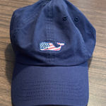 Vineyard Vines NEW Whale USA Flag Navy Blue Baseball Hat Photo 0