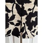 I.C.E. Women's Cropped Jacket – Black & Ivory Floral Size 2 Cotton/Linen Blend Photo 11