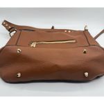 Montana West  Studded Saddle Tan Leather Purse Concealed Carry Handbag cognac‎ Photo 3