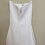 House Of CB  Oriana Strapless White Ribbed knit Stretch Bodycon Midi Dress NWO XL Photo 5