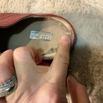 Munro  Red Leather Mule Heels Size 9 Women's‎ Slip On Comfort Shoes Rubber Sole Photo 7