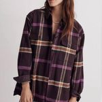 Madewell Plus Belrose -Tilda Shirt Jacket - Heavyweight Flannel Twill SIZE L Photo 3