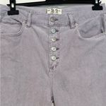 We The Free People Sun Chaser Corduroy Pants Size 31 Frosted Lilac Button Skinny Photo 4