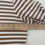 J. McLaughlin $148 Striped Wavesong Striped Top 3/4 Sleeve Brown White Size XL Photo 6
