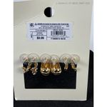 A New Day Gold Tone Hoop Teardrop Twist Earring Set Nickel Free 5 Piece Photo 2