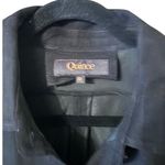 Quince 100% Suede Overshirt Goat leather M Luxury NWT layering classic oversized Black Size M Photo 3