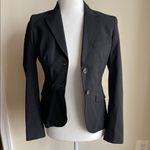 Banana Republic  Wool Blazer Suit Jacket Single Breasted Two Button Black Photo 1