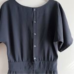 Ganni Fabulous Dress Dolman Sleeves & Pockets in Black, Size Medium Photo 10