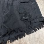 SheIn  Black Distressed High Waisted Jean Shorts Photo 2