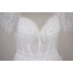 White Off Shoulder Tulle Puffy Sleeve Dress Costume Party Homecoming US 10 Photo 3