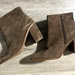 1. State  Brown Suede Pointed Booties Size 6 Photo 0