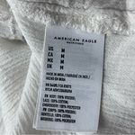 American Eagle  Ivory Eyelet Crochet Boho Peasant Top Women’s Medium Sheer Ruffle Photo 10