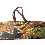 Salvatore Ferragamo  Jungle Coated Canvas Leather Shoulder Strap Tote Lined Bag Photo 4