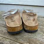 Birkenstock  Birki's Silver Moorea Granada Two Strap Bling Slide Sandals 39 L8 M6 Photo 5