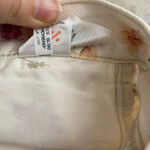 American Eagle  Mom Shorts High Waist Floral Print Cotton Denim White Size 10‎ Photo 12