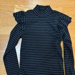 Anthropologie t.la Striped Ruffle Bohochic Coastal Cowgirl Quiet Luxury Top M Photo 4