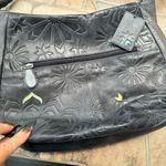 Radley London  flower appliqué Black Leather handbag purse Photo 3