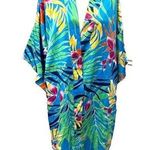 Natori  Kimono Robe Womens Size XL Floral Tropical Boho Cottagecore *missing belt Photo 0