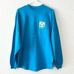 NWT  Parks Neon Blue & Green Walt Disney World Long Sleeve Spirit Jersey S Photo 2