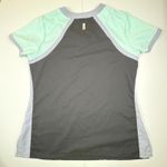 Grey's Anatomy  by Barco Active Scrub Top Women's M Black Aqua V-Neck Photo 8