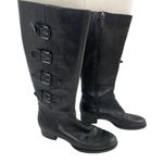 Ecco  black leather riding boots size 39 (8) womens boots Photo 0