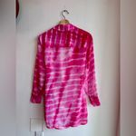 H:ours  Jaqi Wrap Mini Dress Size XS Pink Fuchsia Tie Dye Revolve Photo 4