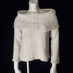 SEEK the Label  Cream & White Cowl Neck Sweater (S) Photo 1