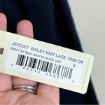 Brochu Walker  Bailey Knit Lace Trim Wool Cashmere Dress Navy Blue NWT small Photo 1