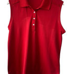 Callaway  Red Sleeveless Polo Shirt Women's XL Photo 0