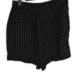 Free People NWT Magdalene High Waist Polka Dot Rayon Shorts Pocket 2 Black White Photo 5