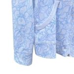 Reebok  Womens White and Blue Floral Zip Up Jacket Photo 1