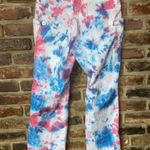 DKNY Custom Tie Dye Pink Blue Convertible Pants Women's Size 6 Photo 5