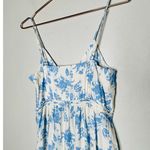 Love Shack Fancy Blue White Floral Button Front Garnita Linen-Blend Maxi Dress 4 Photo 7