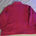 Talbots  Red 100% Cotton Button Up Jacket ribbed with Pockets Size Large Photo 6