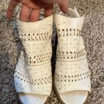 White Chunky Heels Size 8 Photo 1