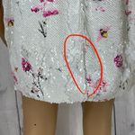 Likely  Women's US 8 White Floral Sequin Reese Dress Mini Bodycon Sleeveless Photo 10