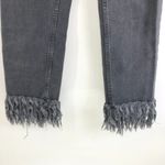 Topshop Moto Womens Jeans Cropped Fringe Skinny Stretch Black 24 Photo 1