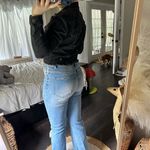 Pistola Women’s Extra Small Black Cropped Star Denim Jacket Photo 2