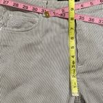 Ankle cropped white with navy blue pinstripe soft and lightweight jean high rise Size 8 Photo 3