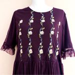Sweet Salt Dark Purple Yellow Floral Tulle Dress. Size 14 Photo 1
