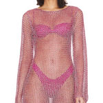 superdown  Gaia mini dress in pink metallic Photo 0