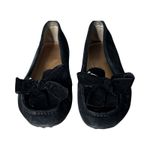 Lauren Ralph Lauren Shoes Womens 6B Black Bayleigh Bow Driving Moccasin Flats Size 6 Photo 4