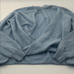 Michelle Mason Elegant Sky Blue V-Neck Sweater for Women Photo 10