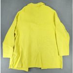 Talbots Notch Collar Wool Blend Yellow Thin Knit 2X Sweater Blazer Open Front Photo 3