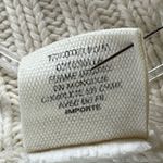DKNY Y2K Sweater Jacket Womens M Cream Ribbed Full Zip Turtle Neck Classic Retro Photo 13